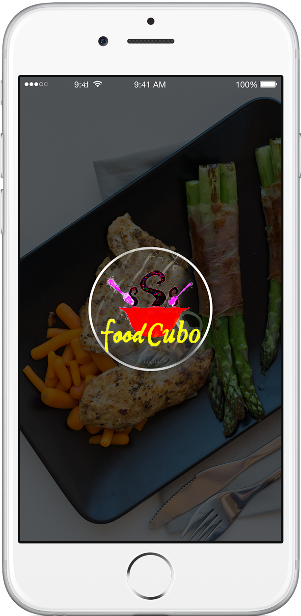 Foodcubo app on iPhone